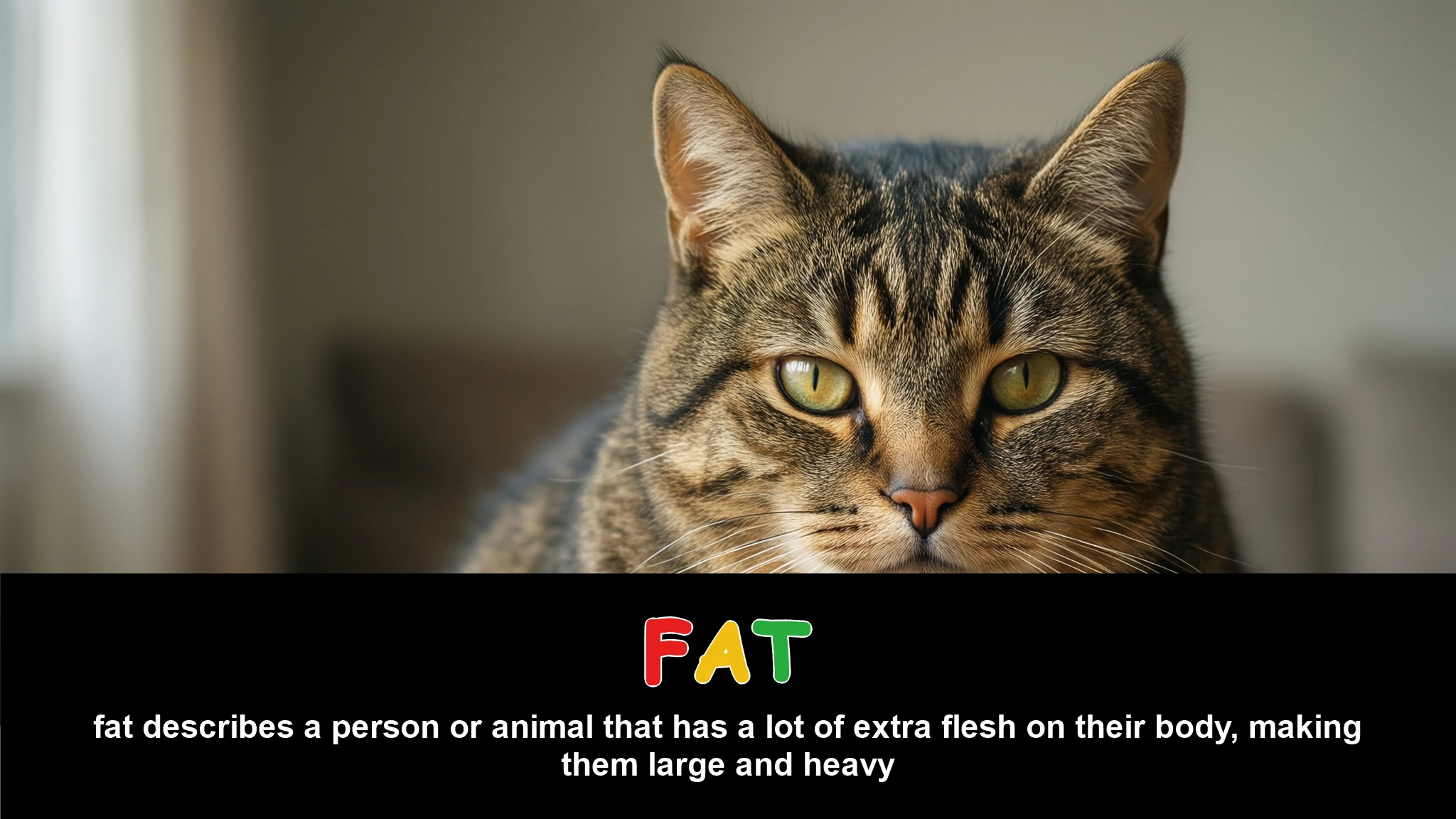 English Illustration for fat